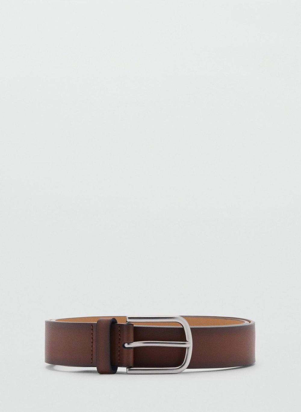Mango Man Degraded Elegance Leather Belt - Image 1