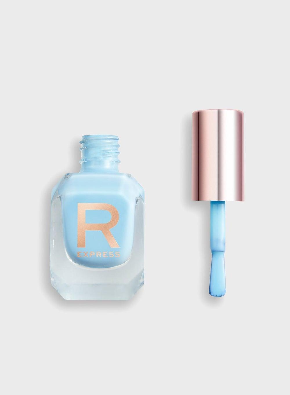 Revolution Express Aqua Blue Nail Varnish - Image 1