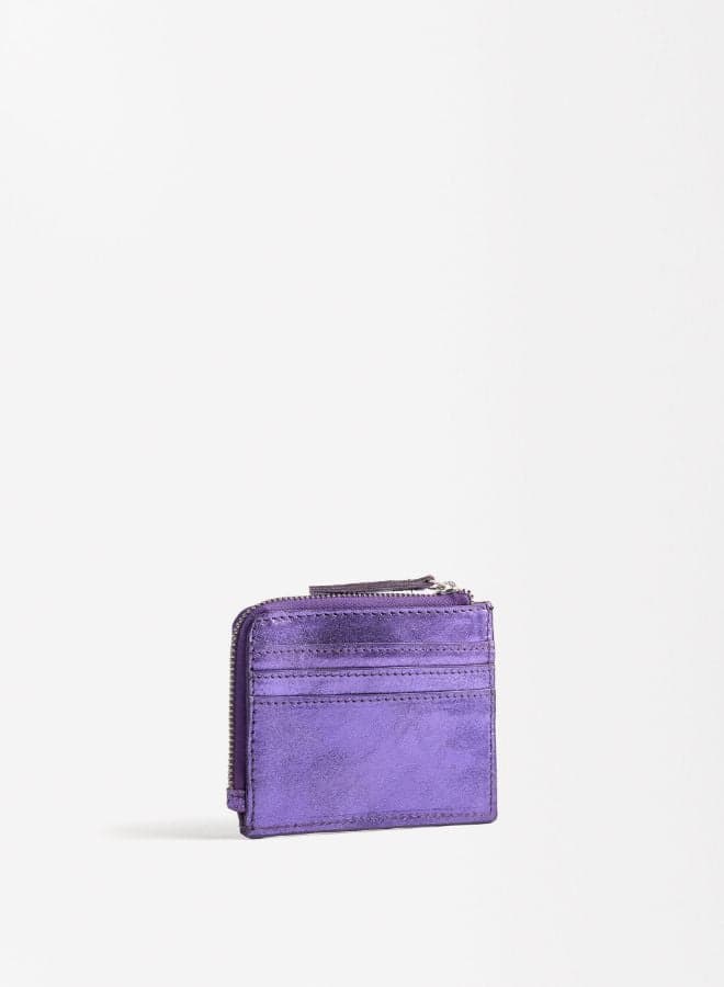 PARFOIS Purple Elegance Leather Cardholder for Women - Image 1