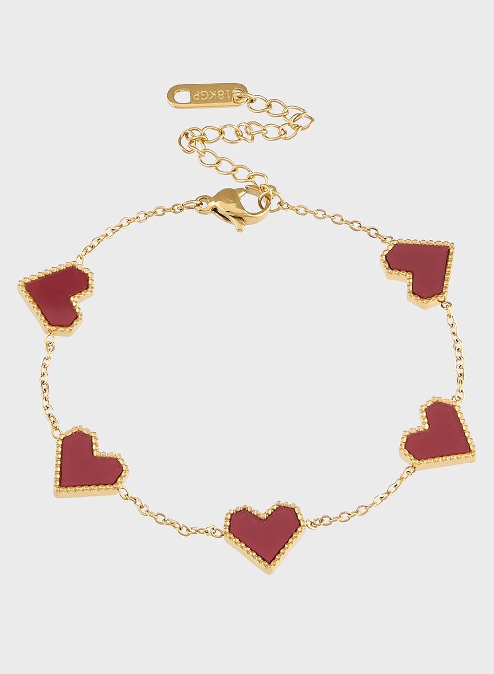Staurtz Elegance: Radiant Red Bracelet for Her - Image 1