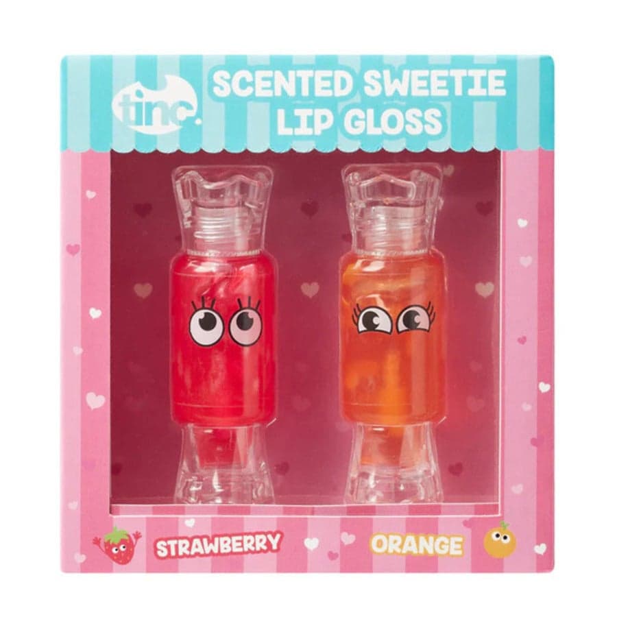 Sweetie Duo Scented Lip Glosses - Strawberry & Orange - Image 1
