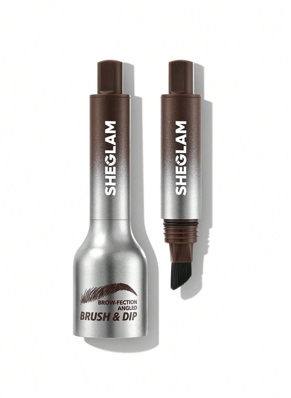 SHEGLAM Brow-Fection Chocolate Angled Brush & Dip - Image 1