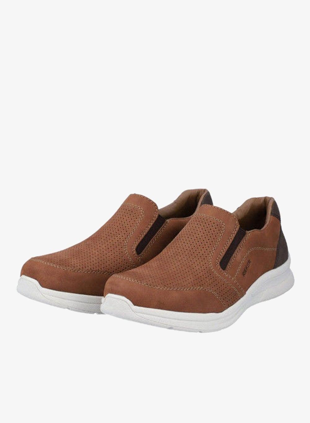 Rieker 14853-24 Sarajevo Casual Men's Leather Slip-Ons - Image 1
