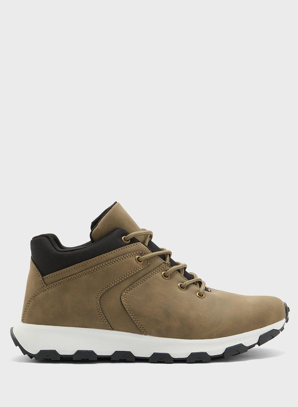 Ba 42 Dk Olive Men's Ankle Boots: Elegance Meets Durability - Image 1