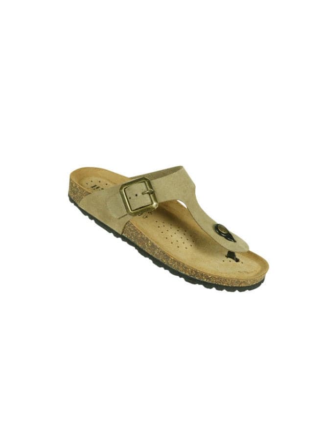 Biochic Ladies Slim Thong Sandals 012-456 - Elegant Taupe - Image 1