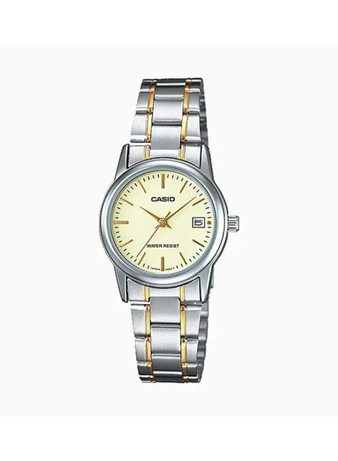 Casio LTP-V002SG-9A Elegant Women's Analog Watch - 25mm - Image 1