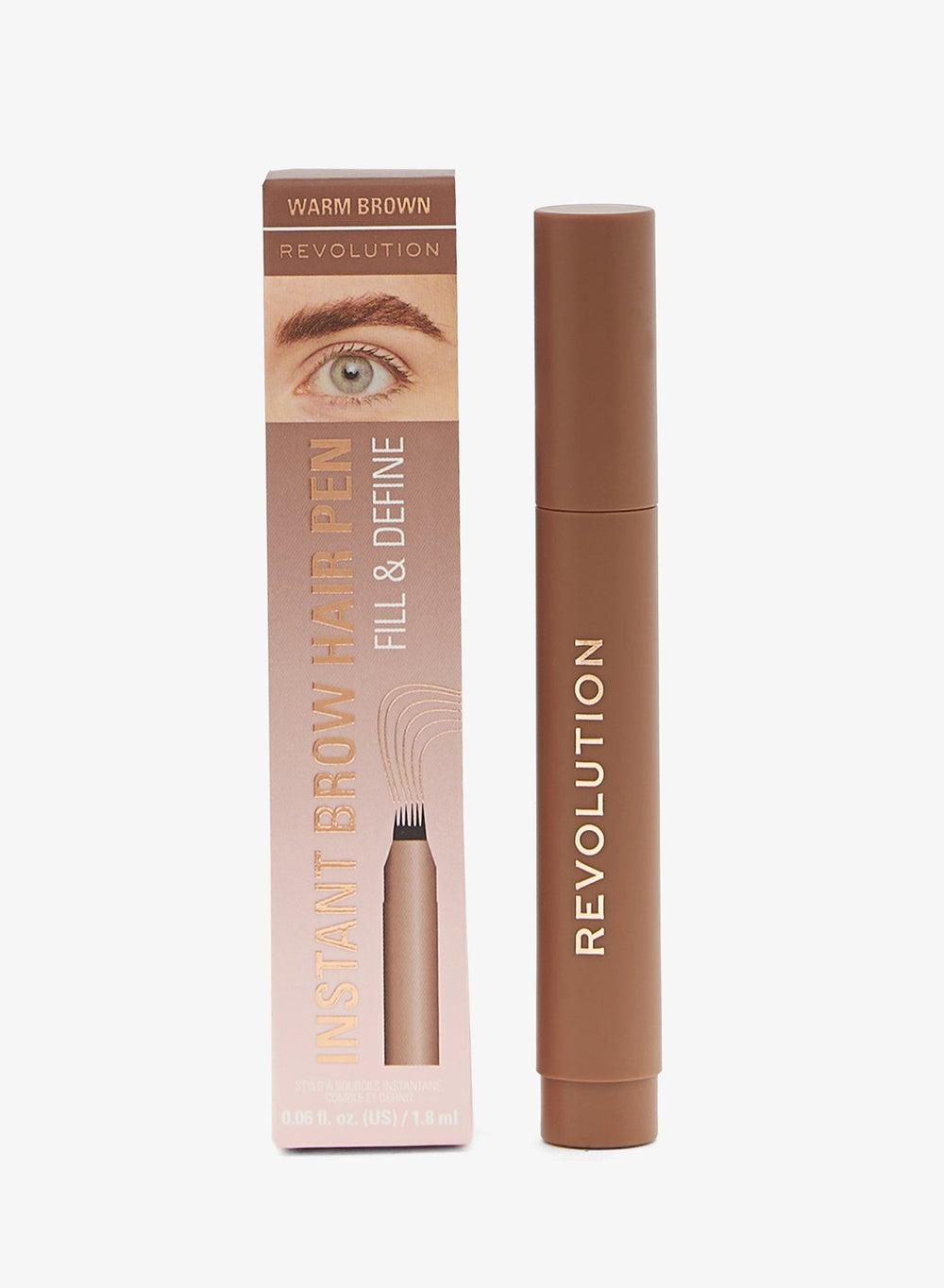 Revolution Elegance Instant Brow Pen - Medium Brown - Image 1