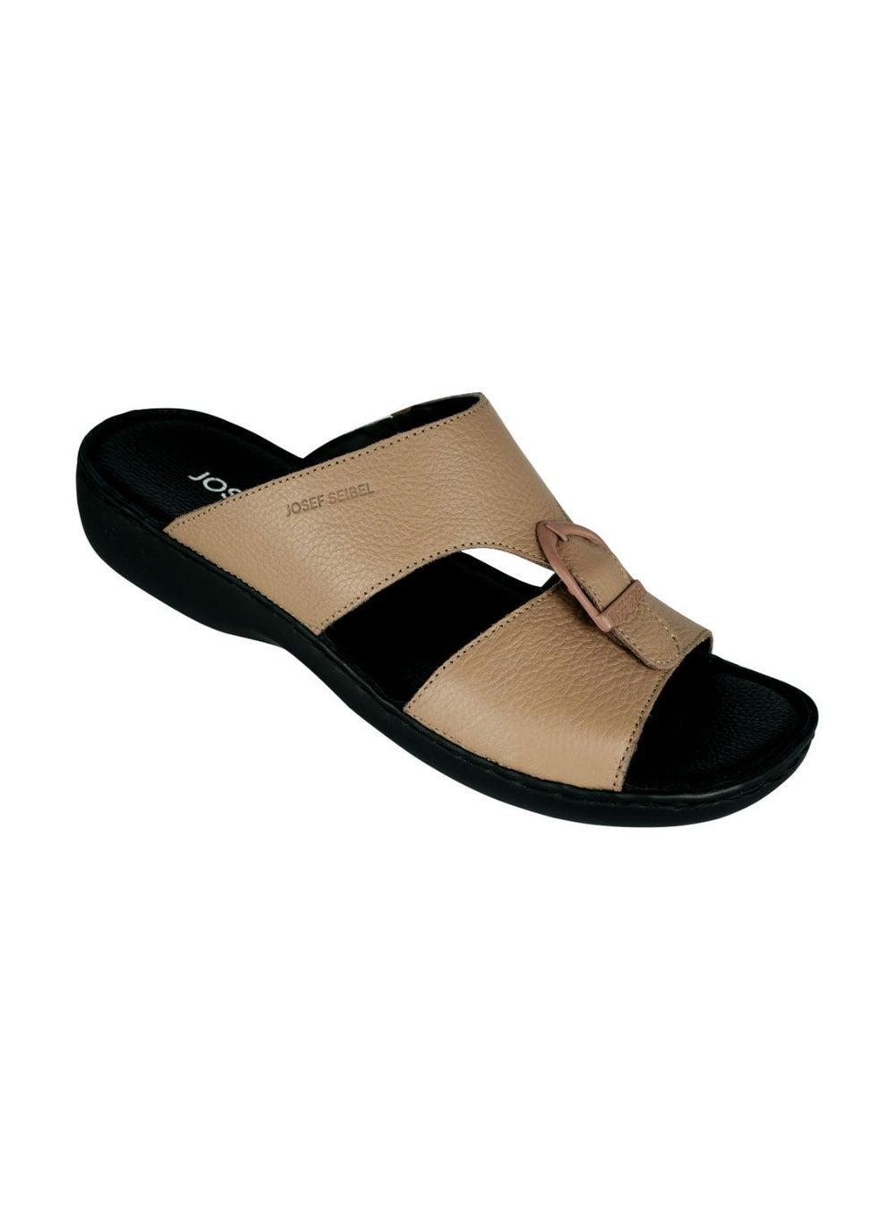 Josef Seibel 071-2024 Mens Comfort Slides in Beige - Image 1
