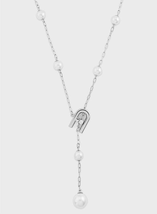 Furla Arch Elegant Silver-Tone Necklace for Women - Image 1