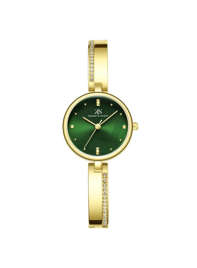 KENNETH SCOTT K23506-GBGG Elegant Gold Alloy Women's Watch - 28mm - Image 1