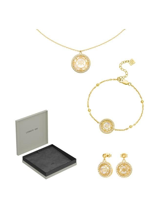 CERRUTI 1881 Arabesque.3 Gold & MOP Jewelry Set for Women - Image 1