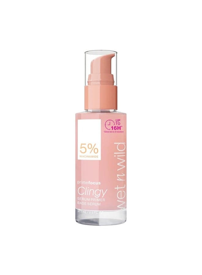Prime Focus Clingy Serum Primer: Pink All-Day Radiance - Image 1