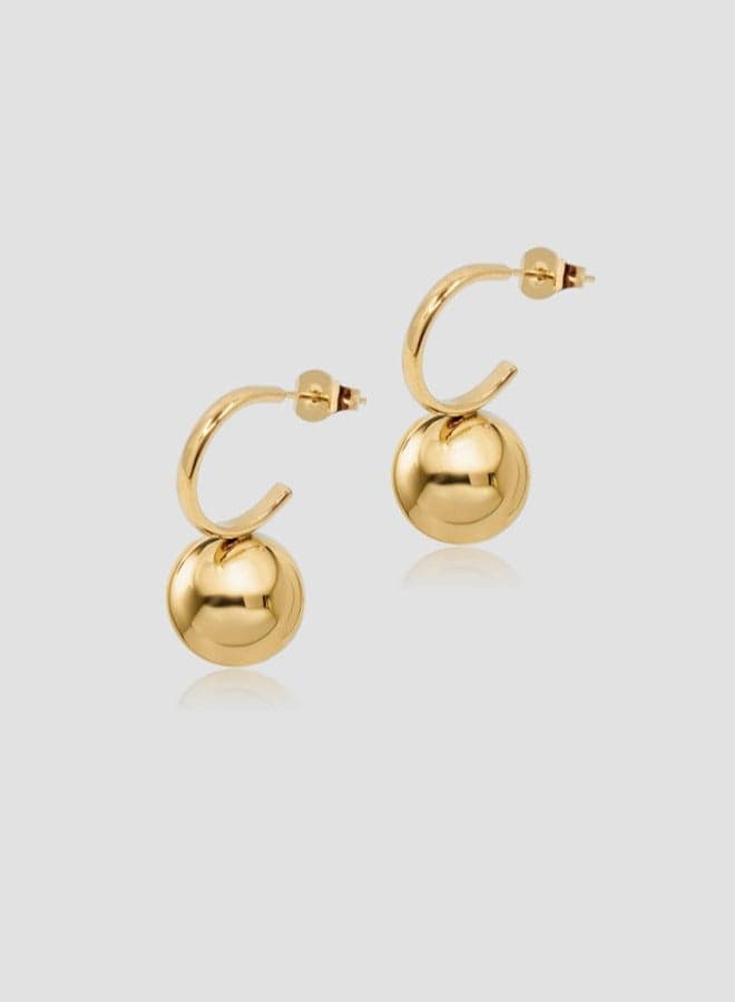 GOLD ISABELLA Earrings - Hypoallergenic 316L Stainless Steel - Image 1