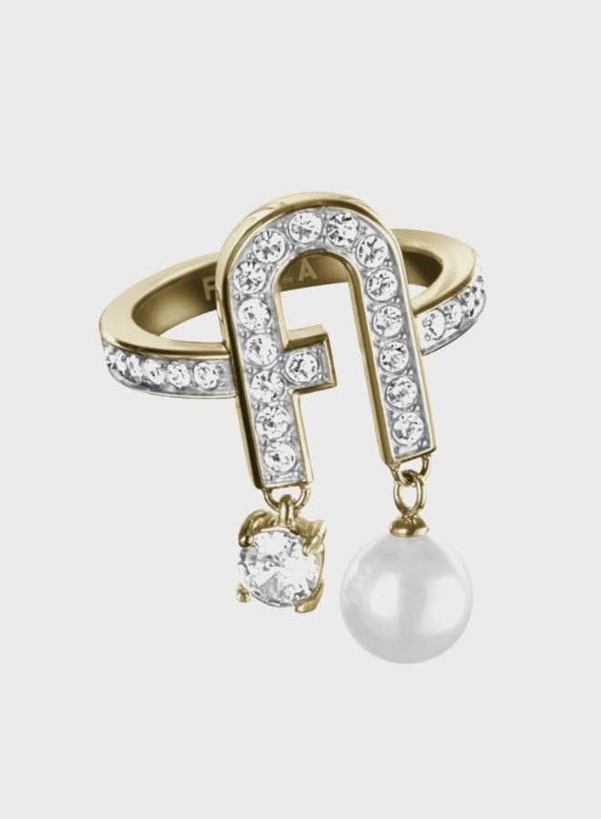 Furla Arch Women's Elegance Ring with Stone Studding - Image 1