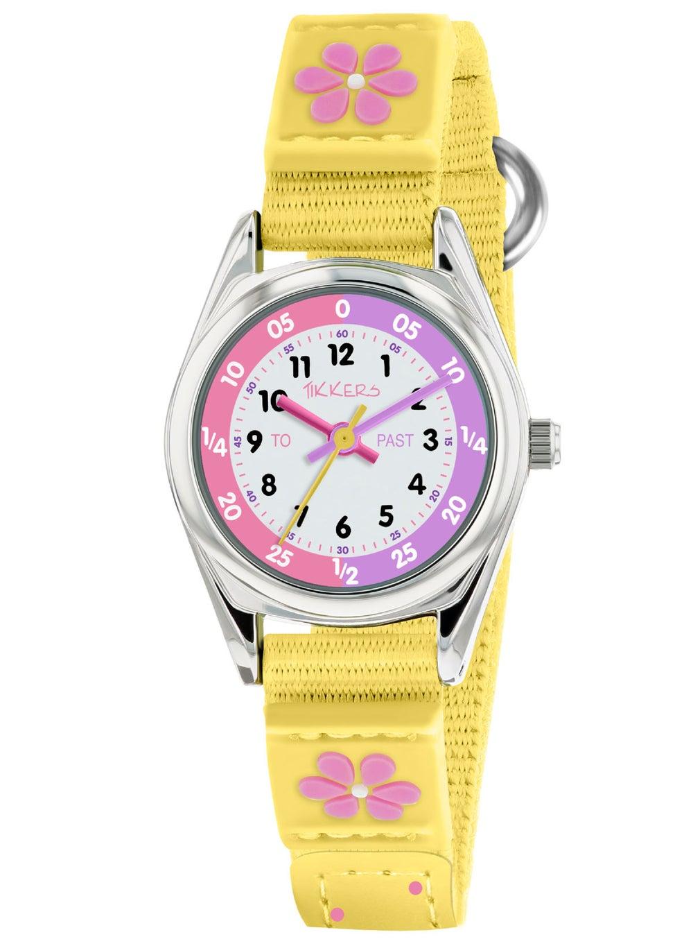 Tikkers Yellow Flower Time Teacher Watch TK0155 - Image 1