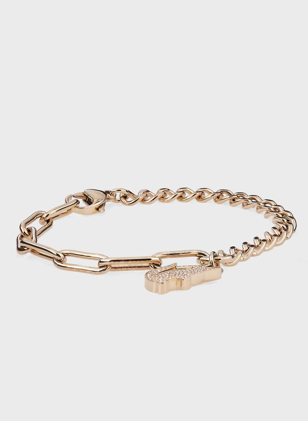 LACOSTE Chic Stainless Steel Crocodile Bracelet - Image 1