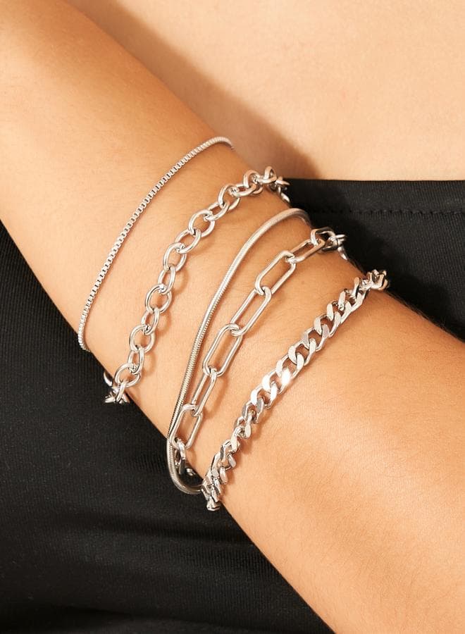 Styli Duo Chunky Wide Bangle Set for Women - Image 1
