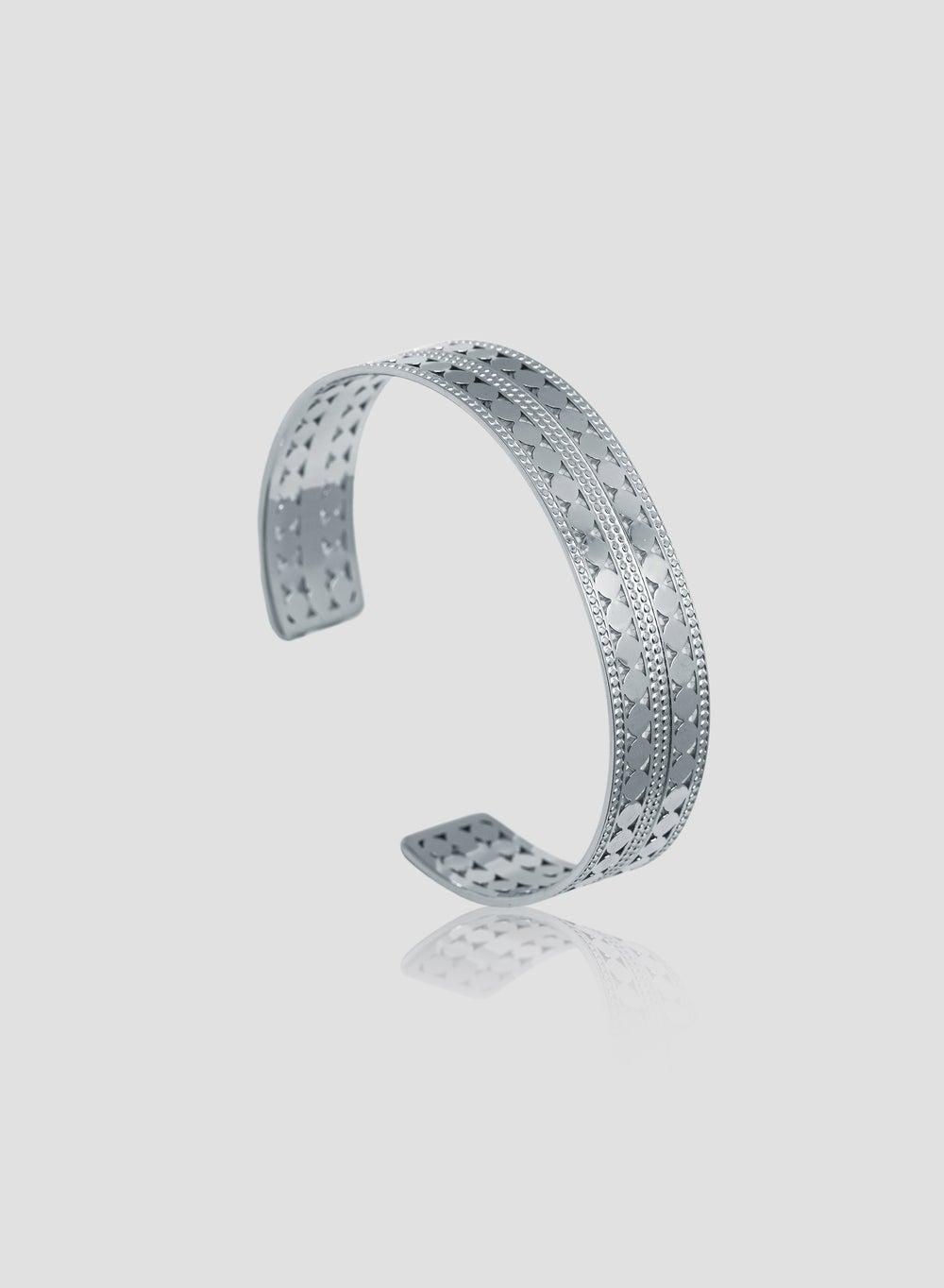Lady Mauve SILVER AMARA Cuff for Women - Hypoallergenic Elegance - Image 1