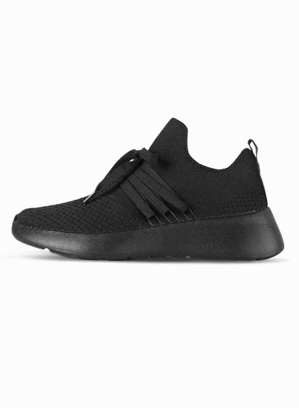 U-Flow Black Mesh Low-Top Sneakers: Unisex Comfort - Image 1