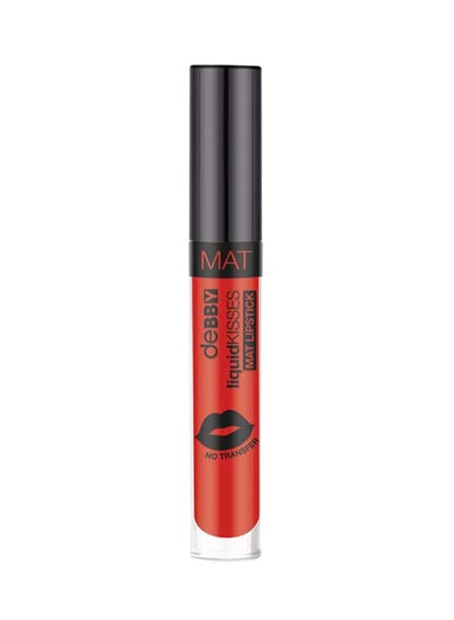 Velvet Glamour 07 Fire Red Liquid Matte Lipstick - Image 1