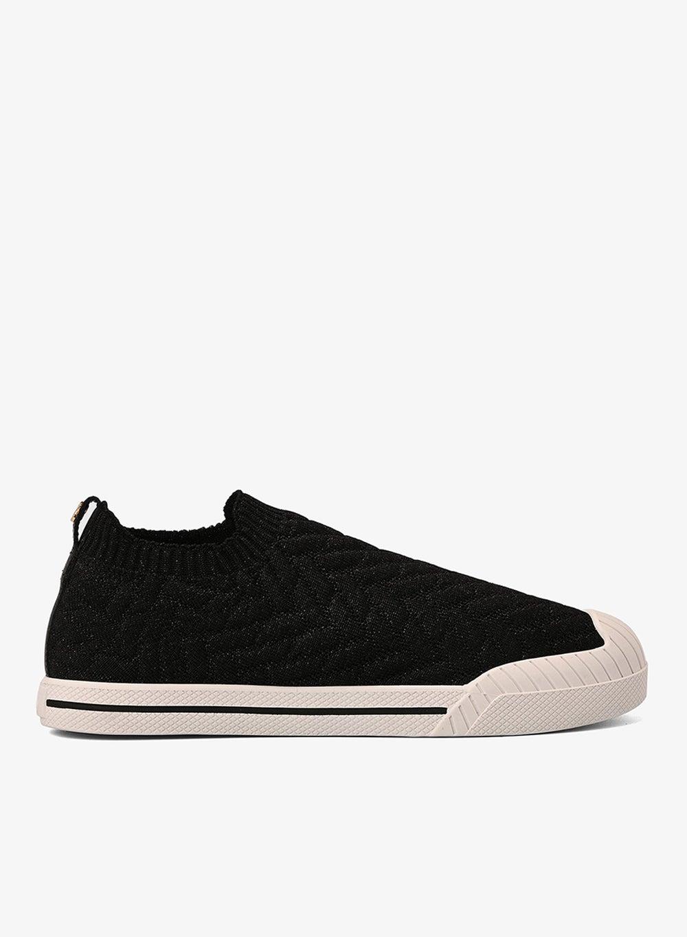Chic Lurex Black Low-Top Sneakers - Timeless Elegance Meets Comfort - Image 1