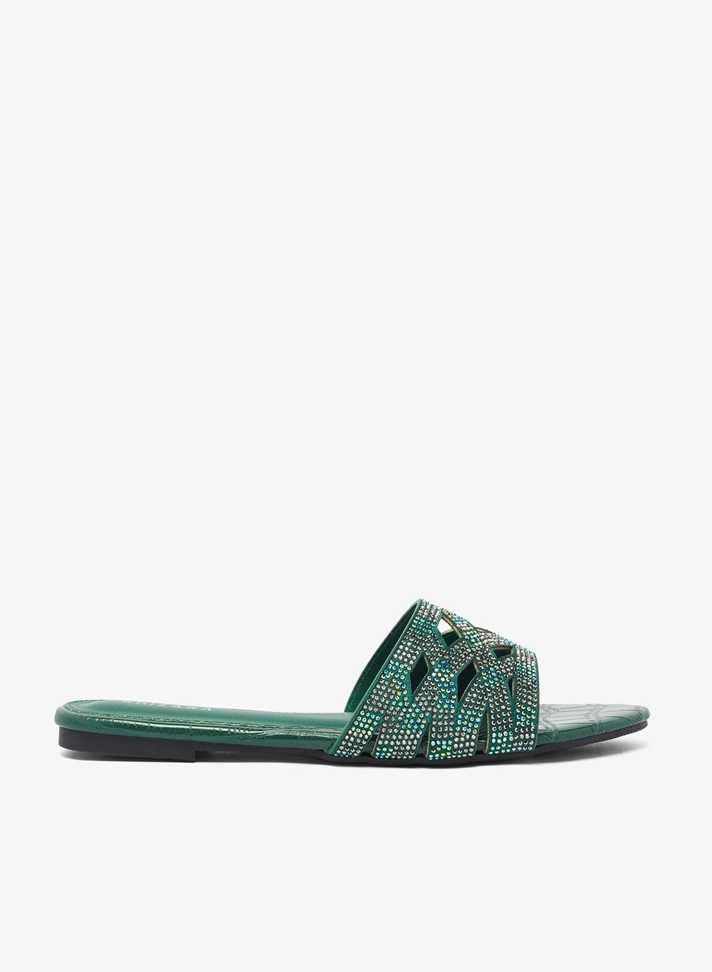 Chic Vhl201821497 Flat Sandals in Lush Green - Image 1