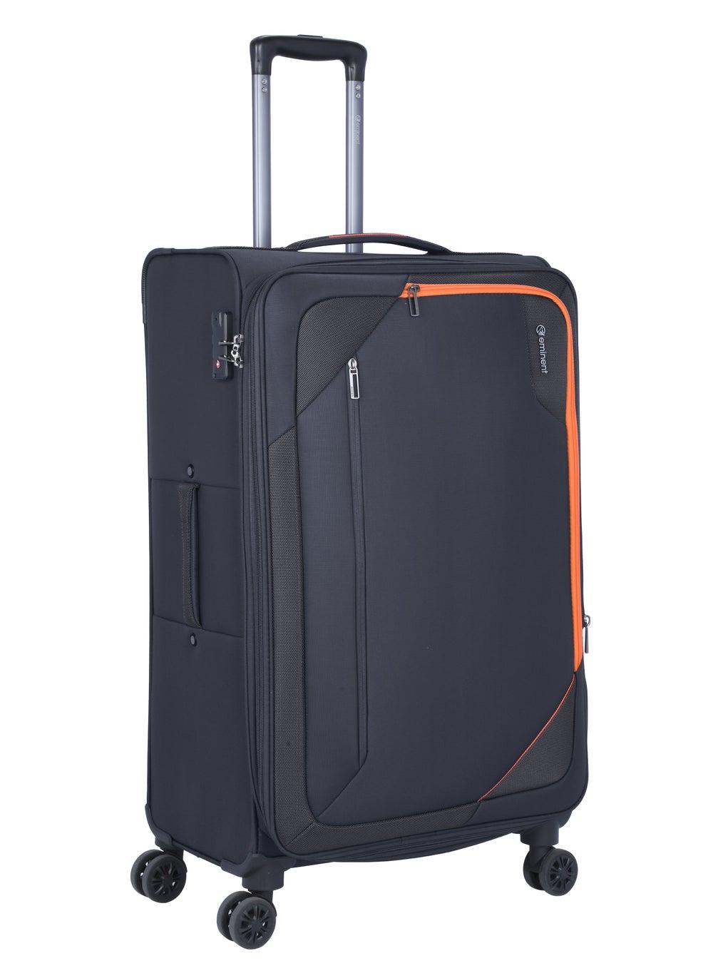 Eminent 28 Black Lightweight Expandable Spinner Suitcase E765 - Image 1