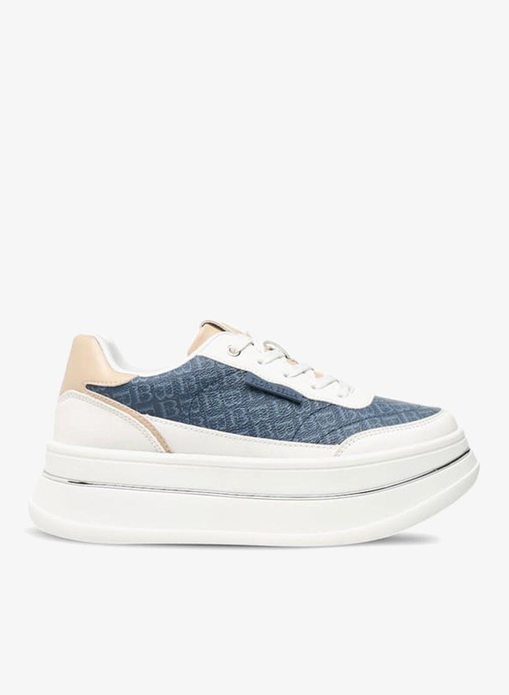 Elegant RJL96 2OnxBlue Women’s Monogram Sneakers - Image 1