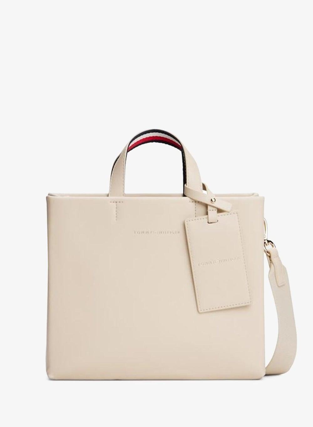 TOMMY HILFIGER Elegant Logo Satchel for the Modern Woman - Image 1