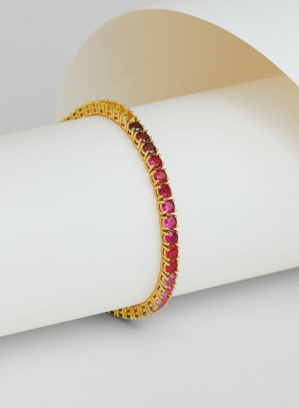 Fashionbox Gigi Chic 18k Gold Plated Tennis Bracelet - Image 1