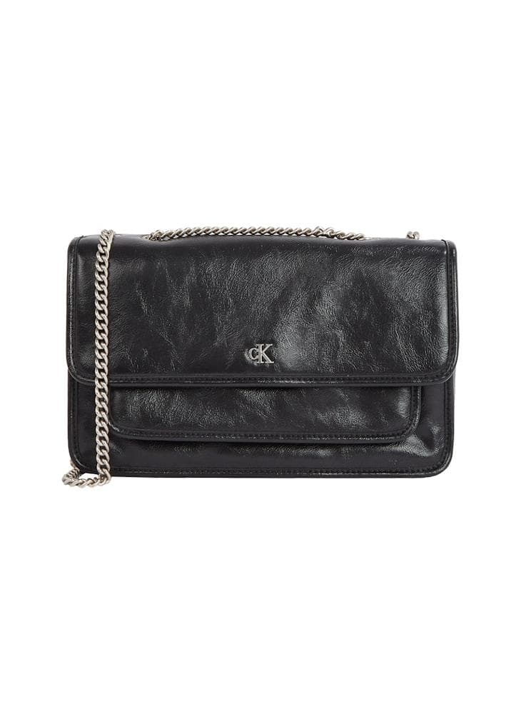 Calvin Klein Jeans Chic Flap Chain Crossbody Bag - Image 1