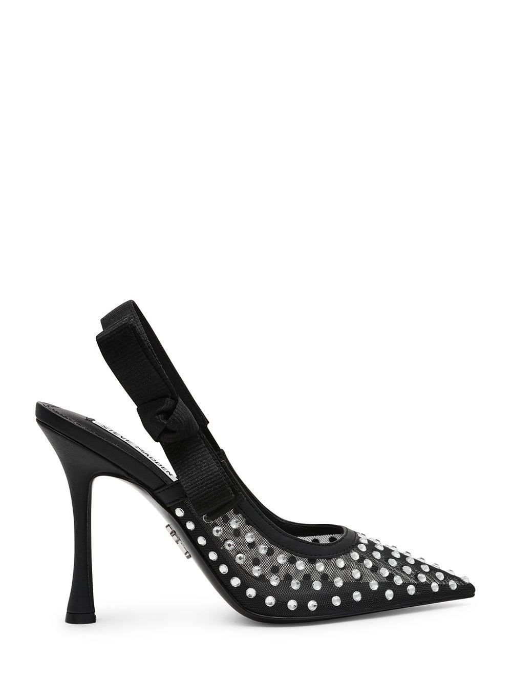 Brylier Sling Back Heeled Sandals - Elegant Black Elevation - Image 1