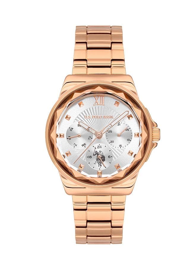 USPA2065-02 Rose Gold Chronograph Elegance Watch - Image 1