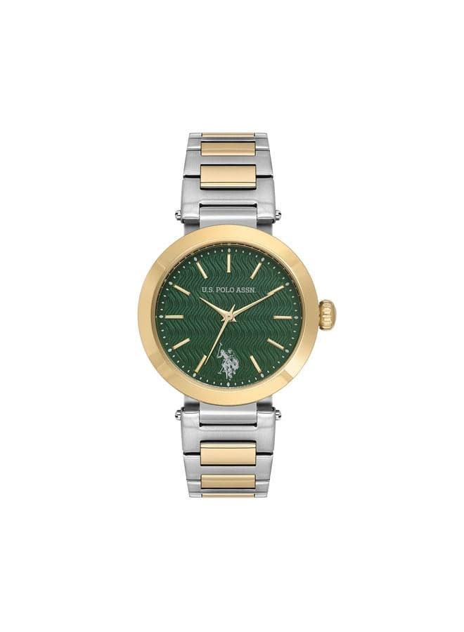 U.S. Polo Assn. Elegant Two-Tone 34mm Women's Watch - Image 1