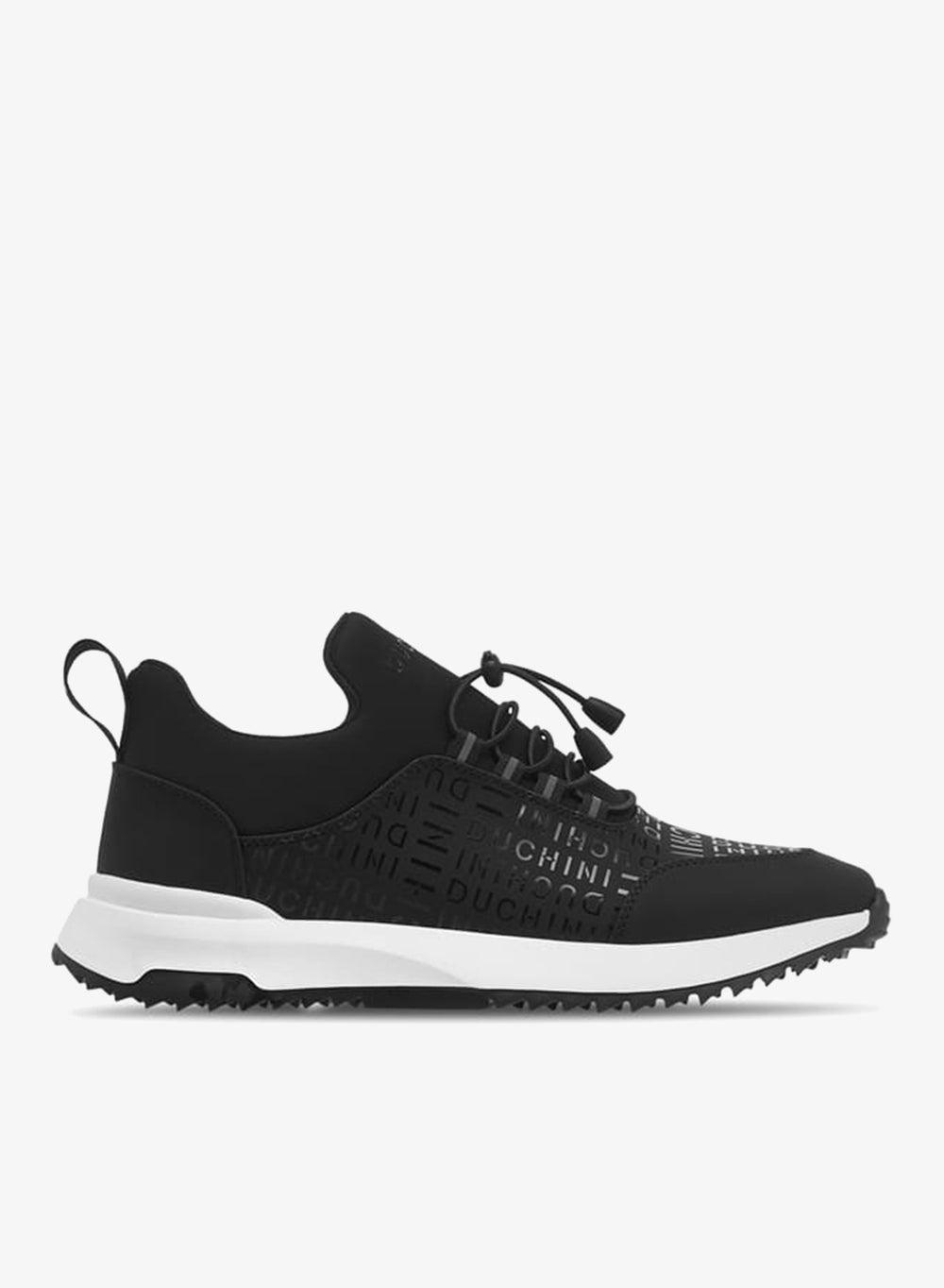 F86 12Black Men's Monogram Print Low-Top Sneakers - Image 1