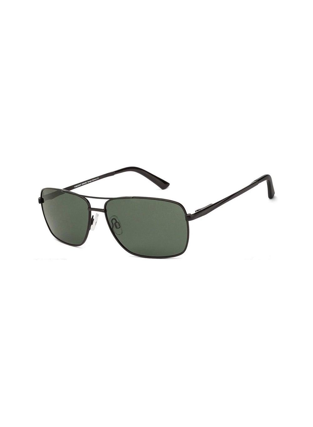 VINCENT CHASE S10802 Green Rectangular Sunglasses for All - Image 1