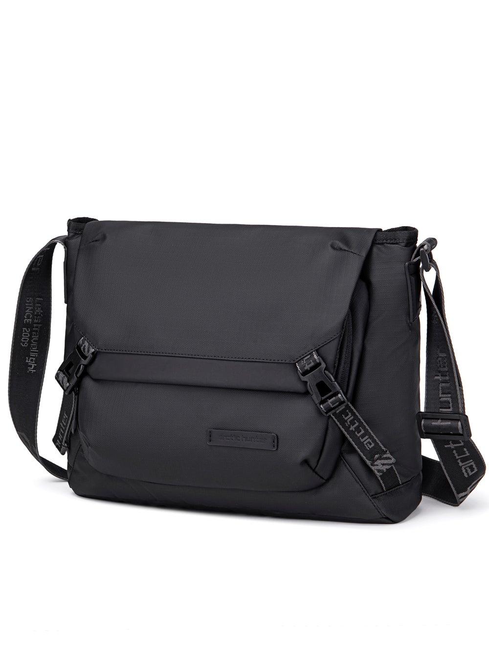 ARCTIC HUNTER K00528 Sleek Black Shoulder Laptop Bag - Image 1