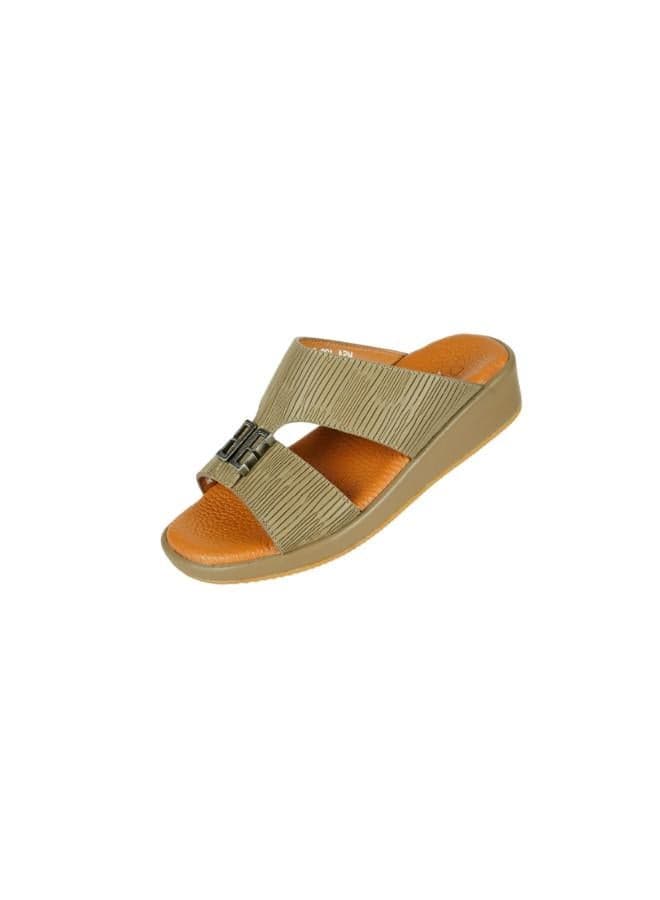 BARJEEL UNO MSA139 B Olive Arabic Sandals for Boys 26 - Image 1