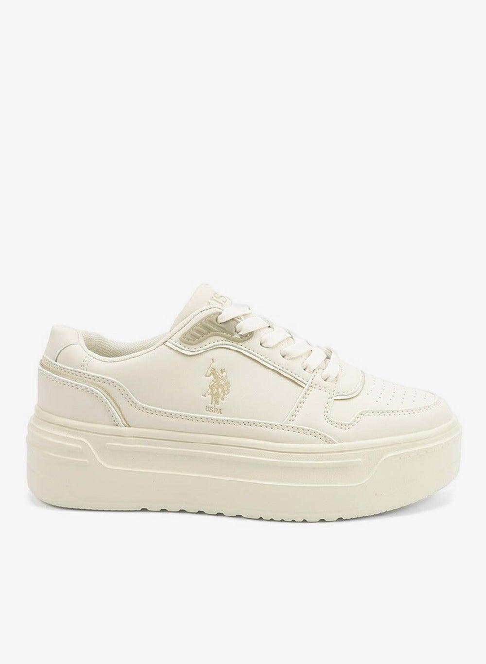 Elegant Beige Low-Top Sneakers 640299980000 - Effortless Comfort - Image 1