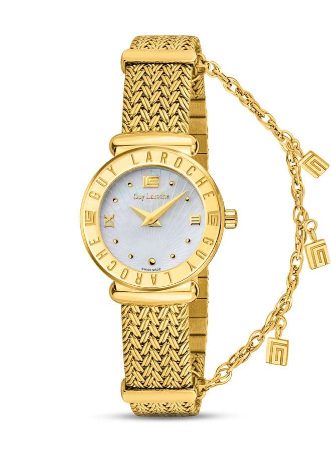 Guy Laroche Betty Swiss Quartz Elegance in Gold - Image 1