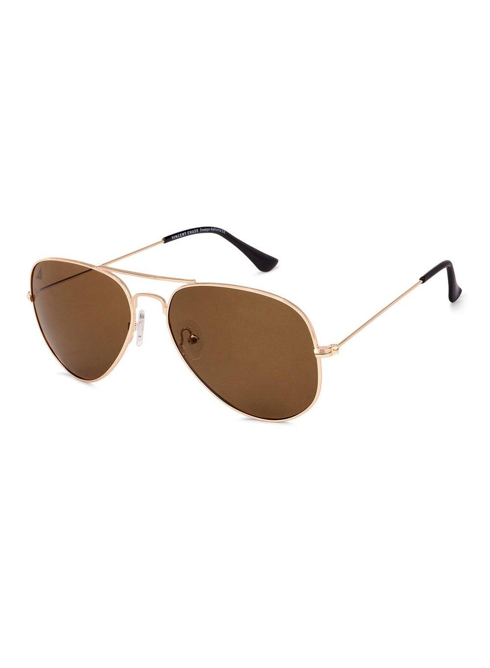 VINCENT CHASE VC 5158/P Aviator Golden Frame Sunglasses - Image 1