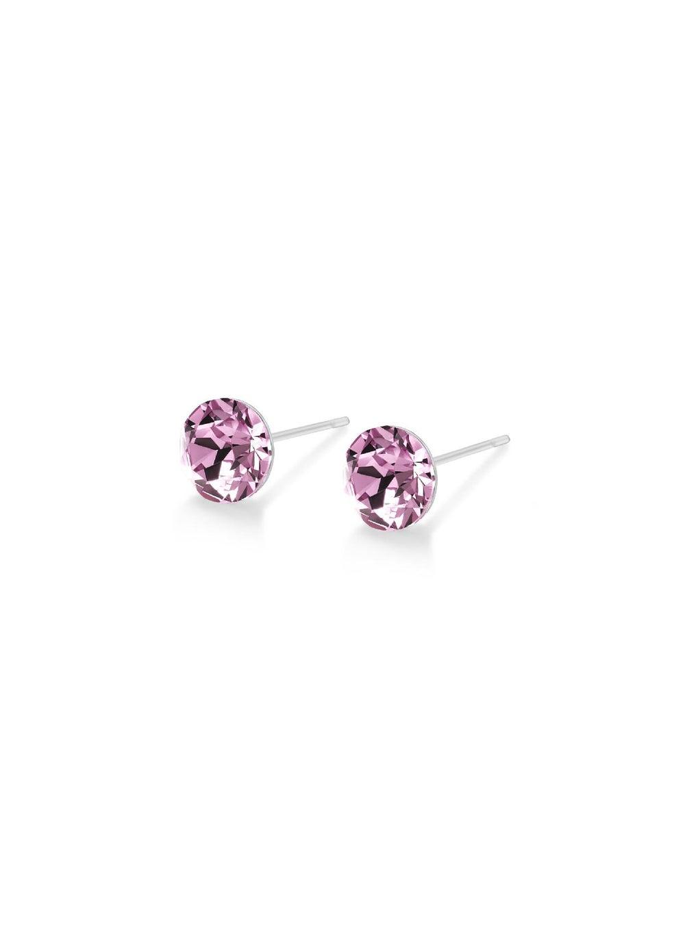 Seona AURORA Amethyst Crystal Earrings: Radiant Daily Elegance - Image 1