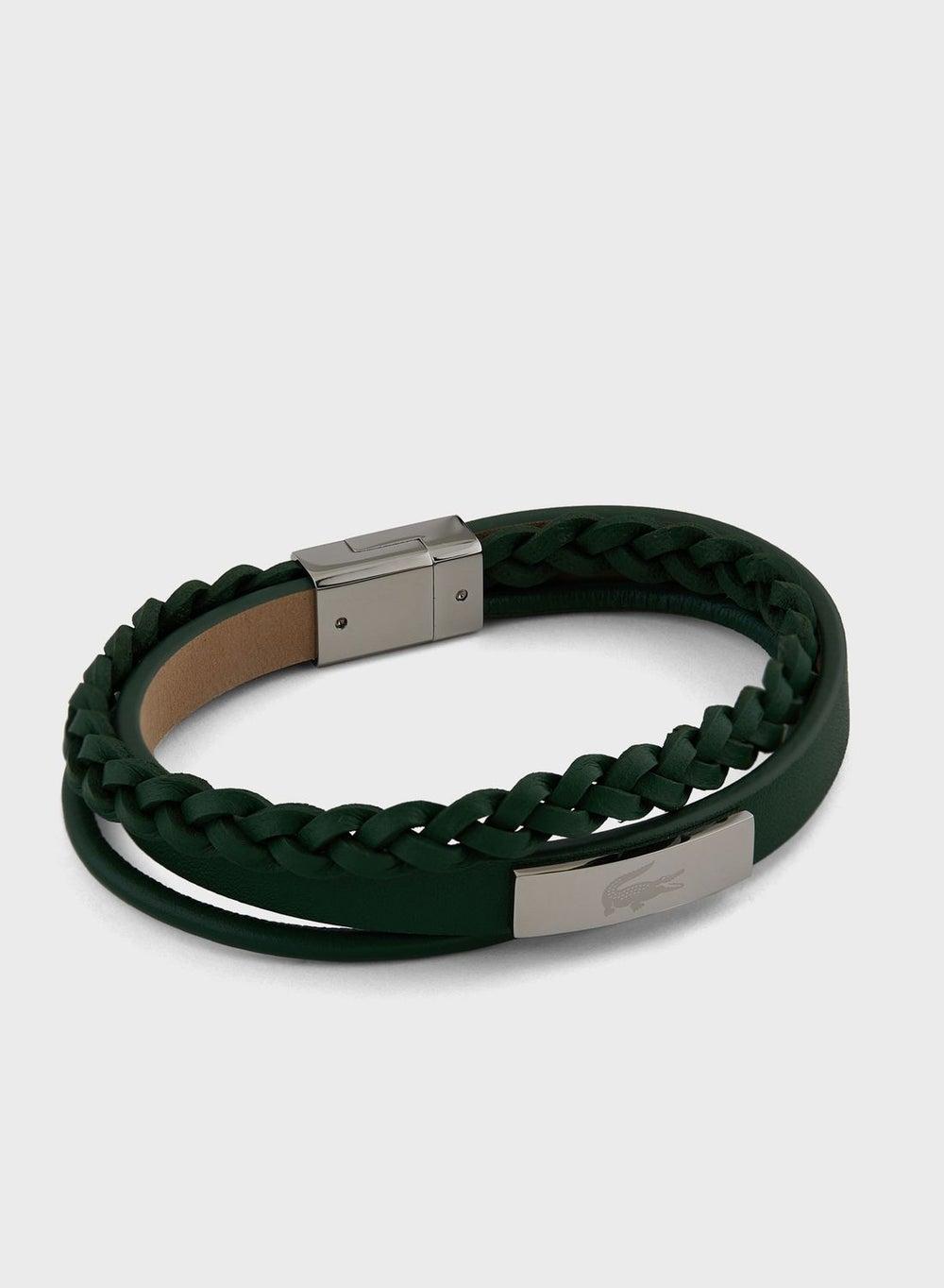 LACOSTE Fusion: Elegant Leather Bracelet for Men - Image 1