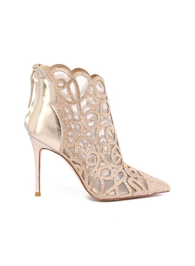 Haldor Elegance Flared Heel Bridal Sandals - Image 1