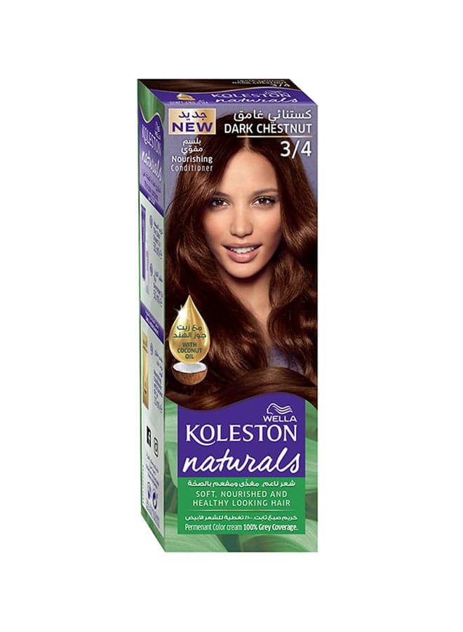 Koleston Naturals 3/4 Dark Chestnut for Vibrant, Silky Hair - Image 1