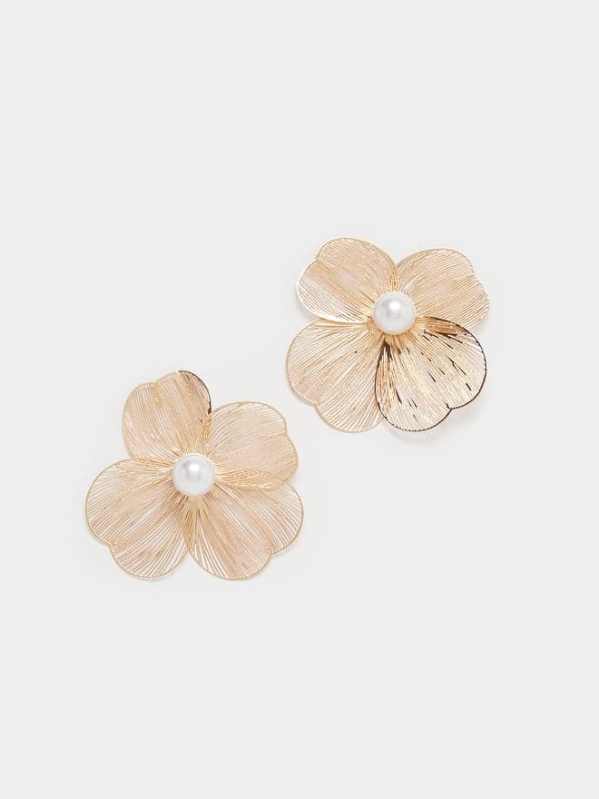 Styli Floral Oversize Earrings - Elegance in Bloom - Image 1