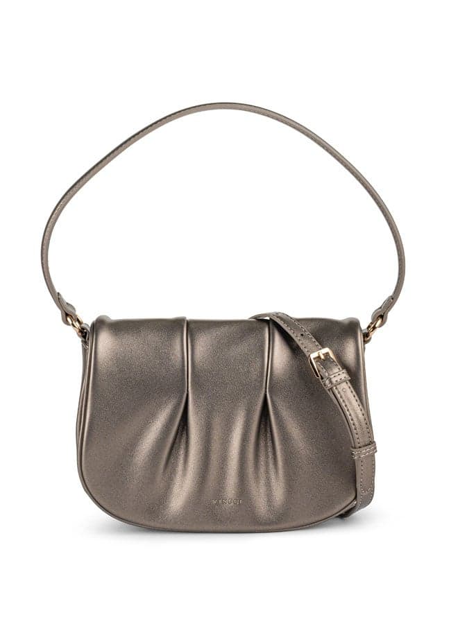 Vincci Brown Elegance: Women’s Solid Shoulder Carryall - Image 1