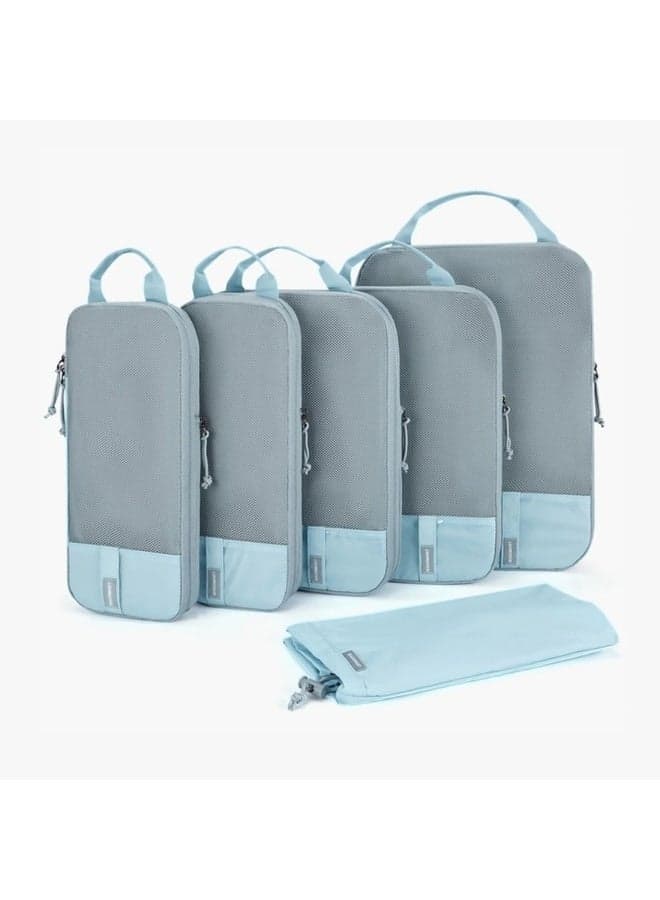 BAGSMART Elegant Light Blue Compression Packing Set - Image 1