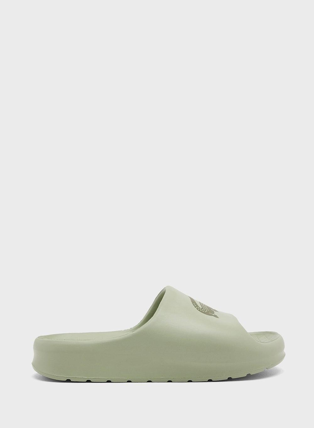 Elegant Men's LT KHK/KHK Logo Slides - 50Cma0024 Aal - Image 1