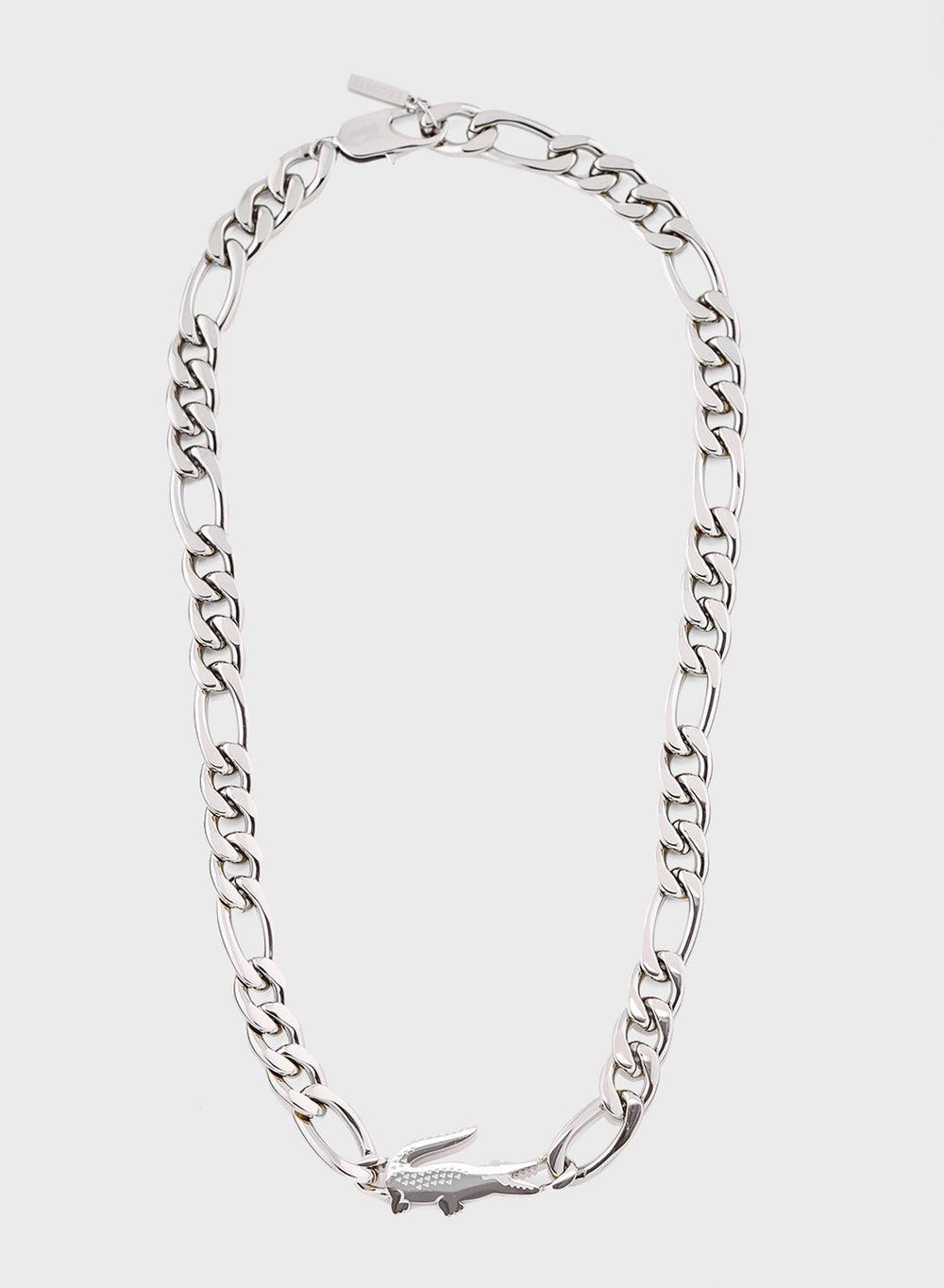 LACOSTE CROCODILE Silver Necklace for Women - Timeless Elegance - Image 1